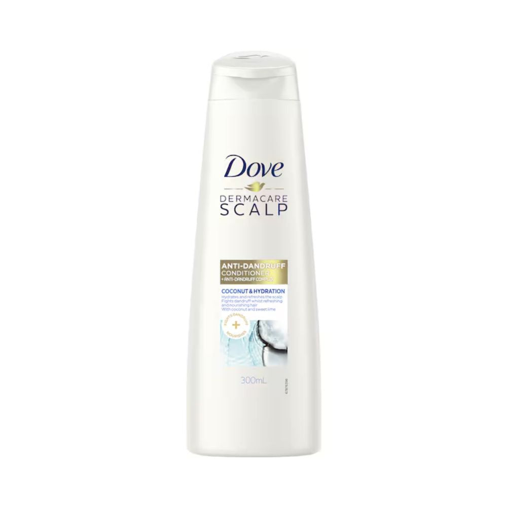 6x Dove Dermacare Scalp Anti-Dandruff Conditioner Coconut and Hydration 300ml