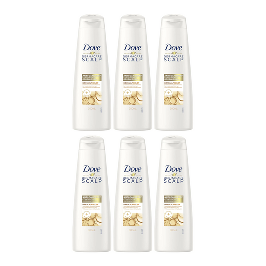 6x Dove Dermacare Scalp Anti Dandruff Conditioner Dry Scalp Relief 300ml