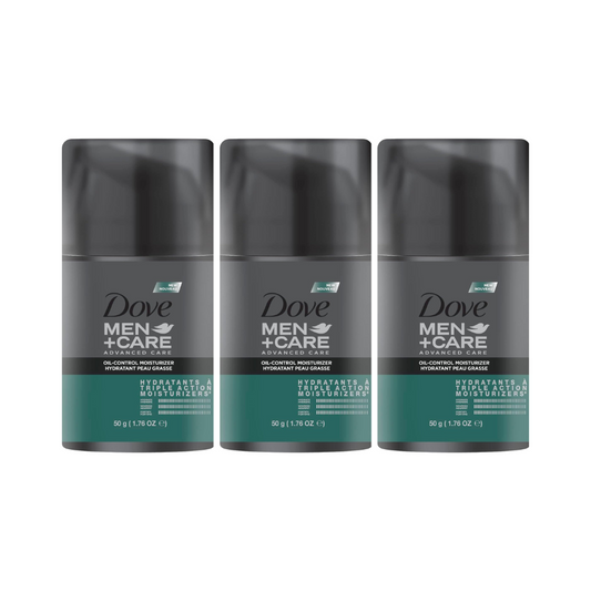 3x Dove Men Care Oil Control Moisturiser 50g