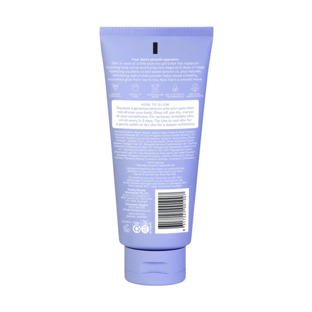 2x Epzen Energise Glow Natural Exfoliating Body Scrub 200ml