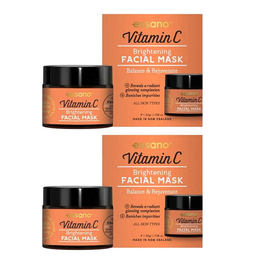 2x Essano Brightening Facial Mask Vitamin C Balance And Rejuvenate 50g