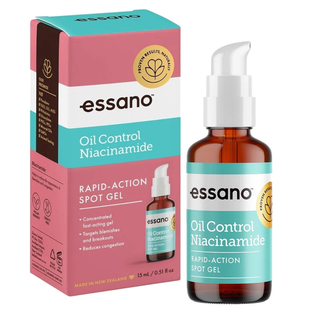 3x Essano Oil Control Niacinamide Rapid-Action Spot Gel 15mL