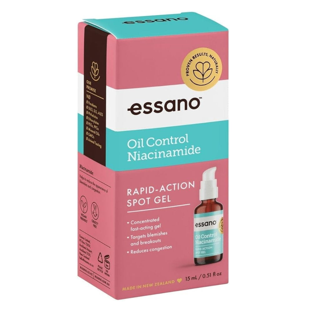 3x Essano Oil Control Niacinamide Rapid-Action Spot Gel 15mL