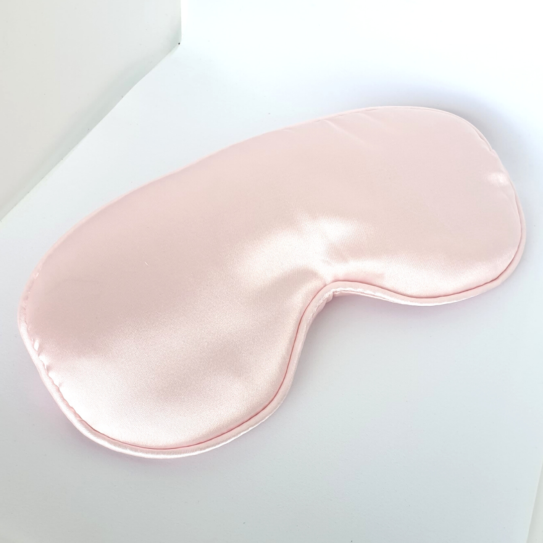 Gift Box - Rosy Lane Quality Eye Sleep Mask Light Pink - with Pouch