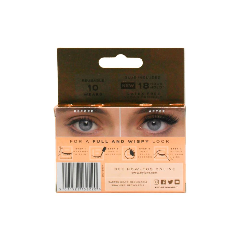 2x Eylure London Most Wanted U Want It Silk Perfect False Eyelashes