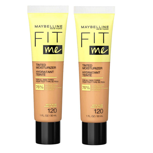 2x Maybelline Fit Me Tinted Moisturizer with Aloe 30ml 120