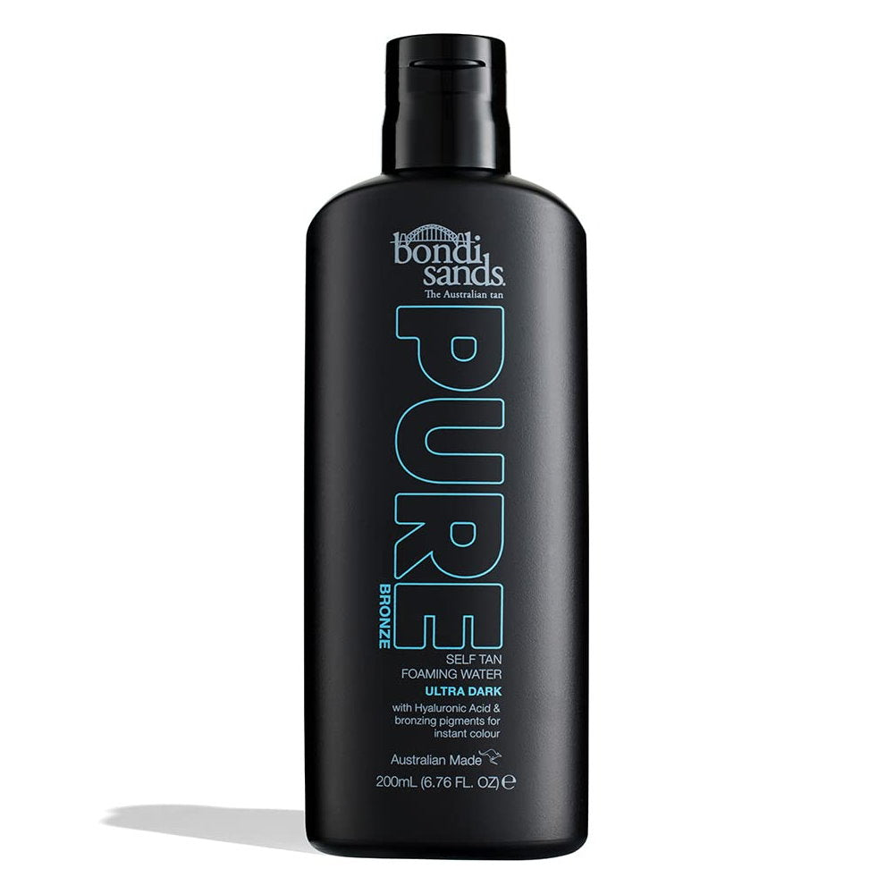 Bondi Sands Pure Bronze Self Tan Foaming Water Ultra Dark 200mL - Makeup Warehouse Australia 