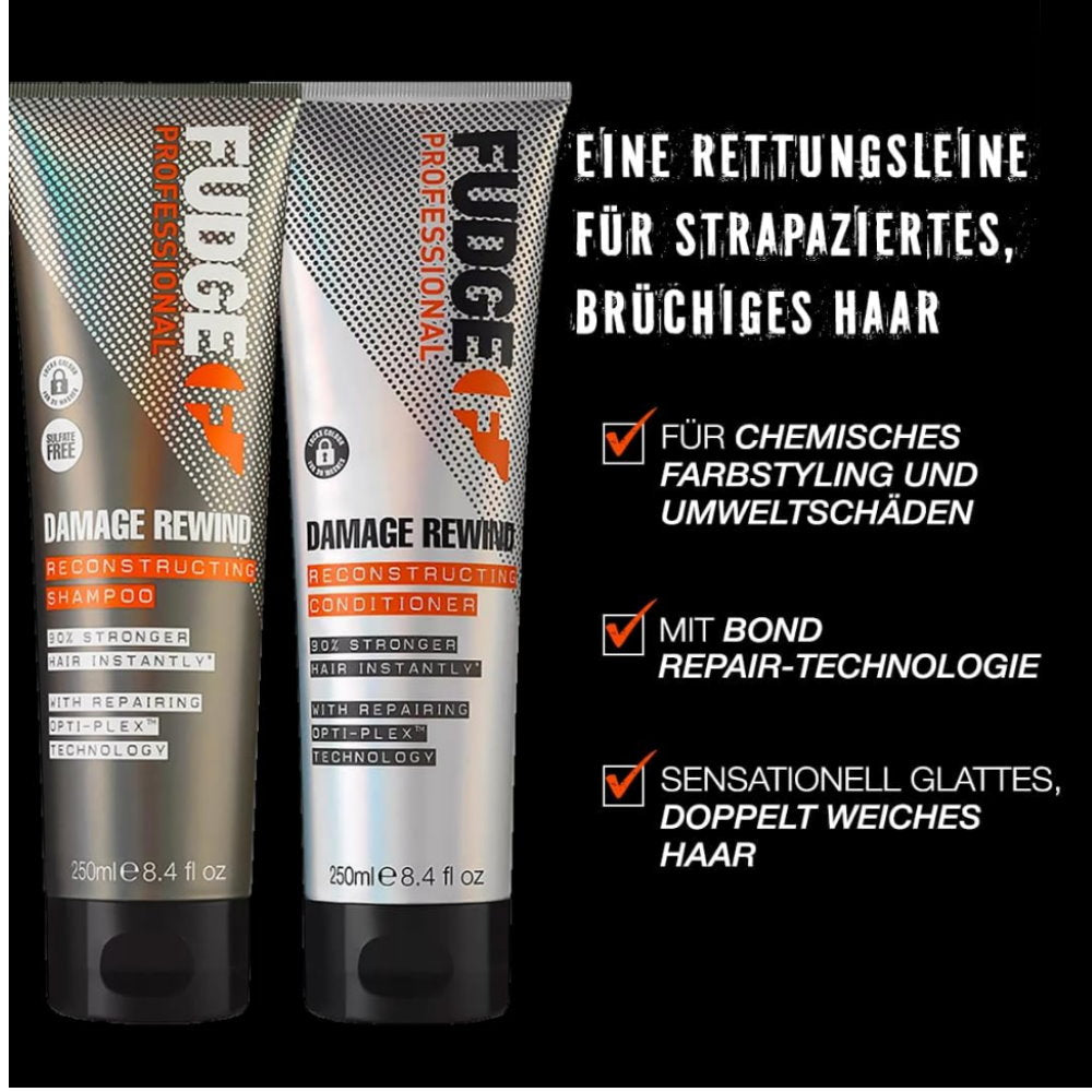 6x Fudge Professional Damage Rewind Reconstructing Shampoo 250ml