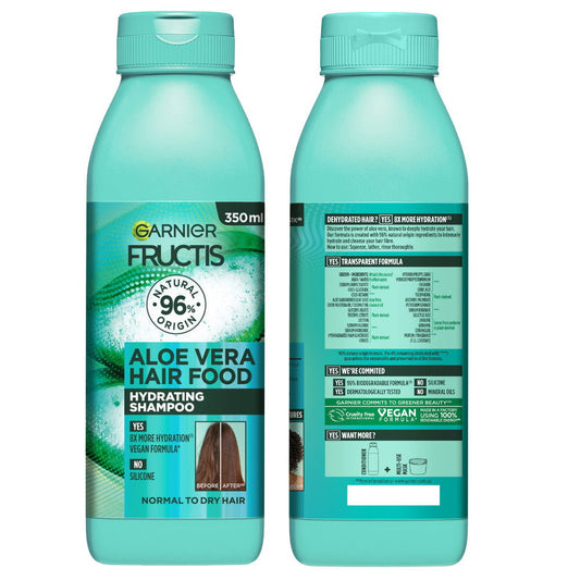 Garnier Fructis Hair Food Hydrating Aloe Vera Shampoo For Normal to Dry Hair 350ml