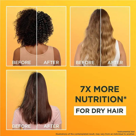 6x Garnier Fructis Hair Food Nourishing Banana Shampoo For Dry Hair 350ml