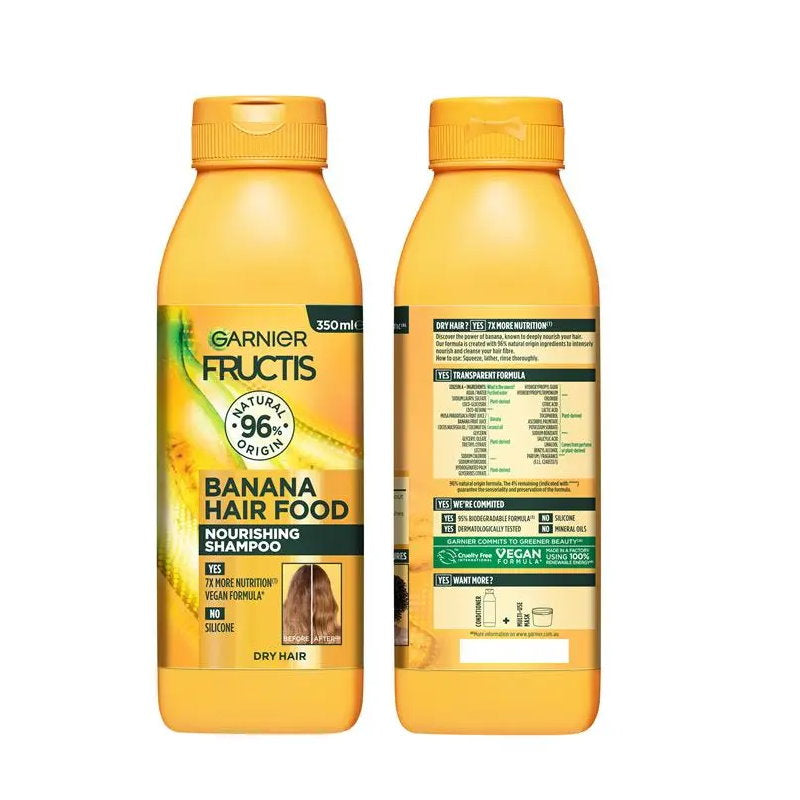 Garnier Fructis Hair Food Nourishing Banana Shampoo For Dry Hair 350ml