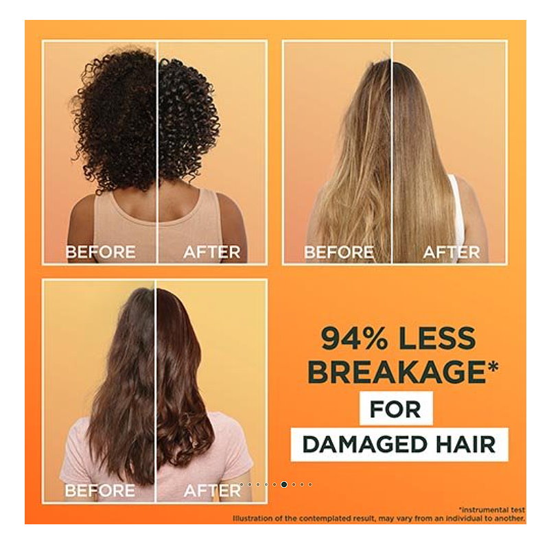 12x Garnier Fructis Hair Food Nourishing Papaya Shampoo For Dry Hair 350ml
