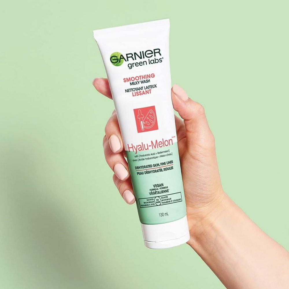 Garnier Green Labs Hyalu-Melon Smoothing Milky Wash Cleanser - Makeup Australia Online Warehouse Store