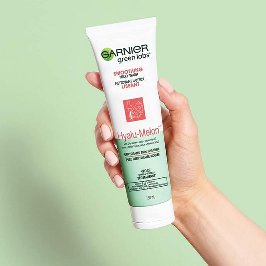 Garnier Green Labs Hyalu-Melon Smoothing Milky Wash Cleanser - Makeup Australia Online Warehouse Store