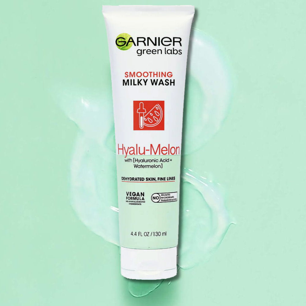 Garnier Green Labs Hyalu-Melon Smoothing Milky Wash Cleanser - Makeup Australia Online Warehouse Store