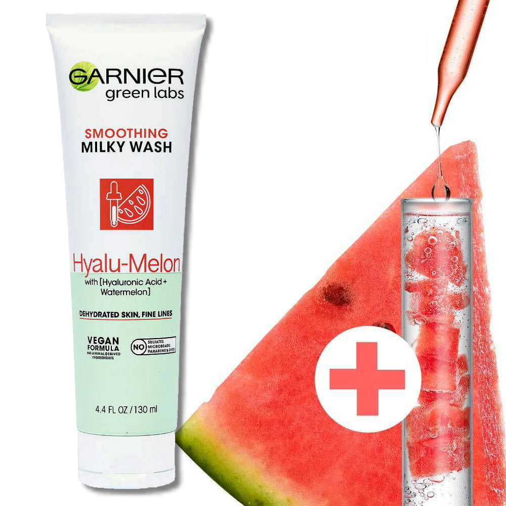 Garnier Green Labs Hyalu-Melon Smoothing Milky Wash Cleanser - Makeup Australia Online Warehouse Store