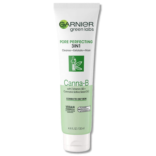 Garnier Green Labs Pore Perfecting 3 in 1 Cleanse Exfoliate Mask Canna B - The BEST Makeup Store Online in Australia 