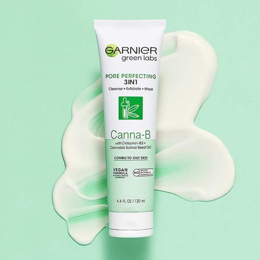 Garnier Green Labs Pore Perfecting 3 in 1 Cleanse Exfoliate Mask Canna B - The BEST Makeup Store Online in Australia 