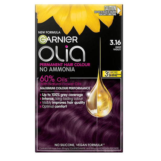 Garnier Olia Permanent Hair Colour 3.16 Deep Violet