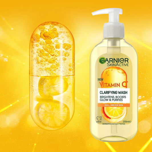 Garnier Skin Active Vitamin C Brightening Gel Cleanser 200ml