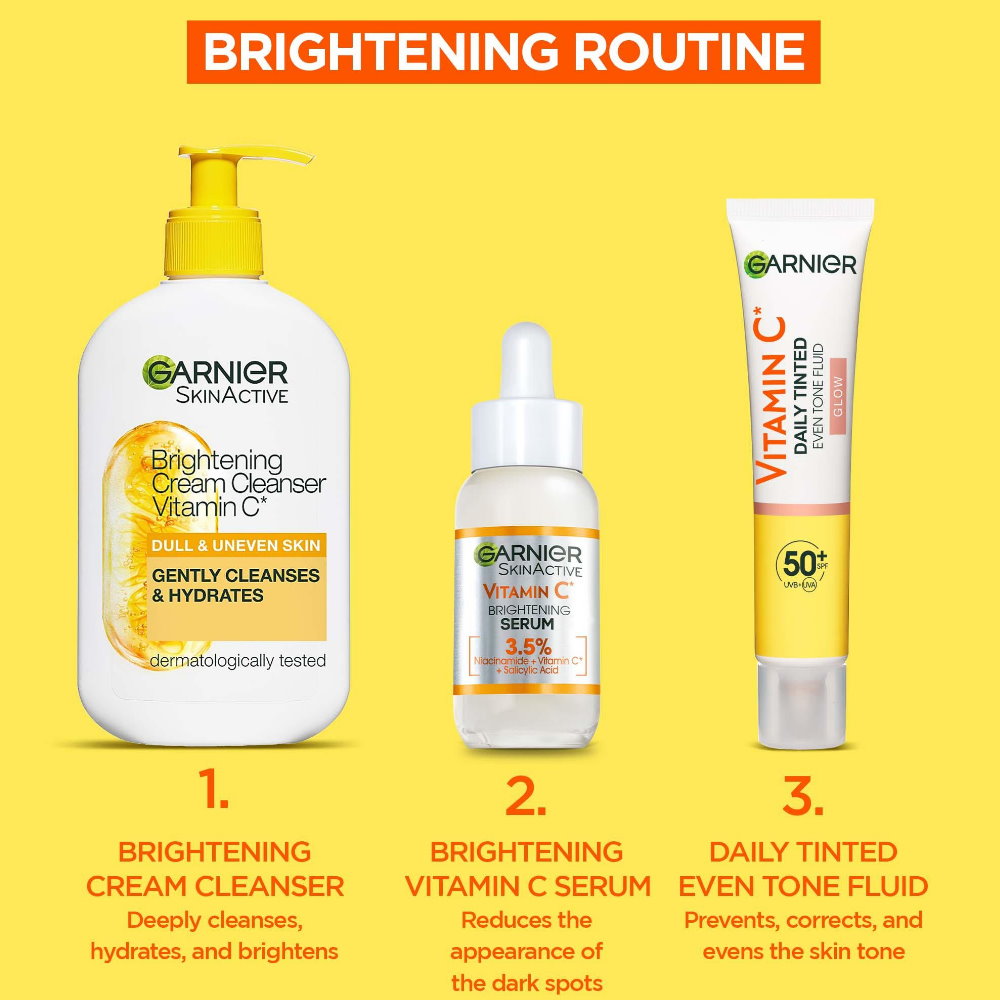 Garnier Vitamin C Glow Daily Tinted Even Tone Fluid SPF50+ 40ml