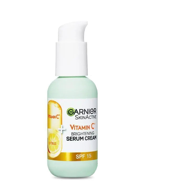 6x Garnier Skin Active Vitamin C 2 in 1 Brightening Serum Cream SPF15 50ml