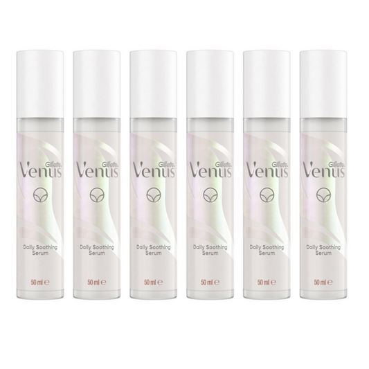 6x Gillette Venus for Pubic Hair & Skin Daily Soothing Serum 50ml