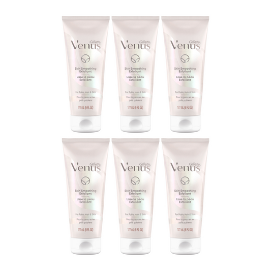 6x Gillette Venus for Pubic Hair & Skin Smoothing Exfoliant 177ml