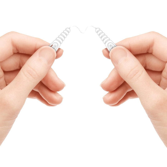 Go2 Dentagenie Gripper Dental Floss Fine - 60 Flosstrips with Grips