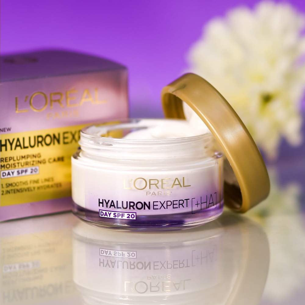 6pk LOreal Hyaluron Expert Replumping Moisturising Day Cream spf20 50ml