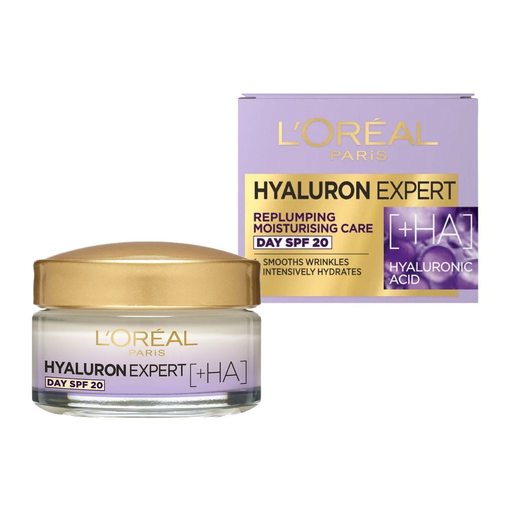 6pk LOreal Hyaluron Expert Replumping Moisturising Day Cream spf20 50ml