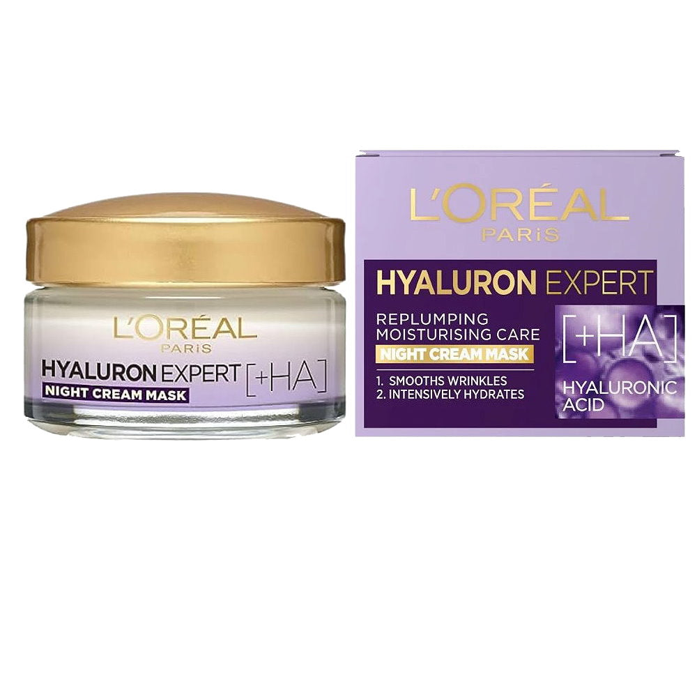 3pk LOreal Hyaluron Expert Replumping Moisturising Night Cream Mask spf20