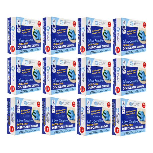 12x Just Gloves Ultra-Sensitive Latex Free Disposable Gloves  24 Medium Gloves