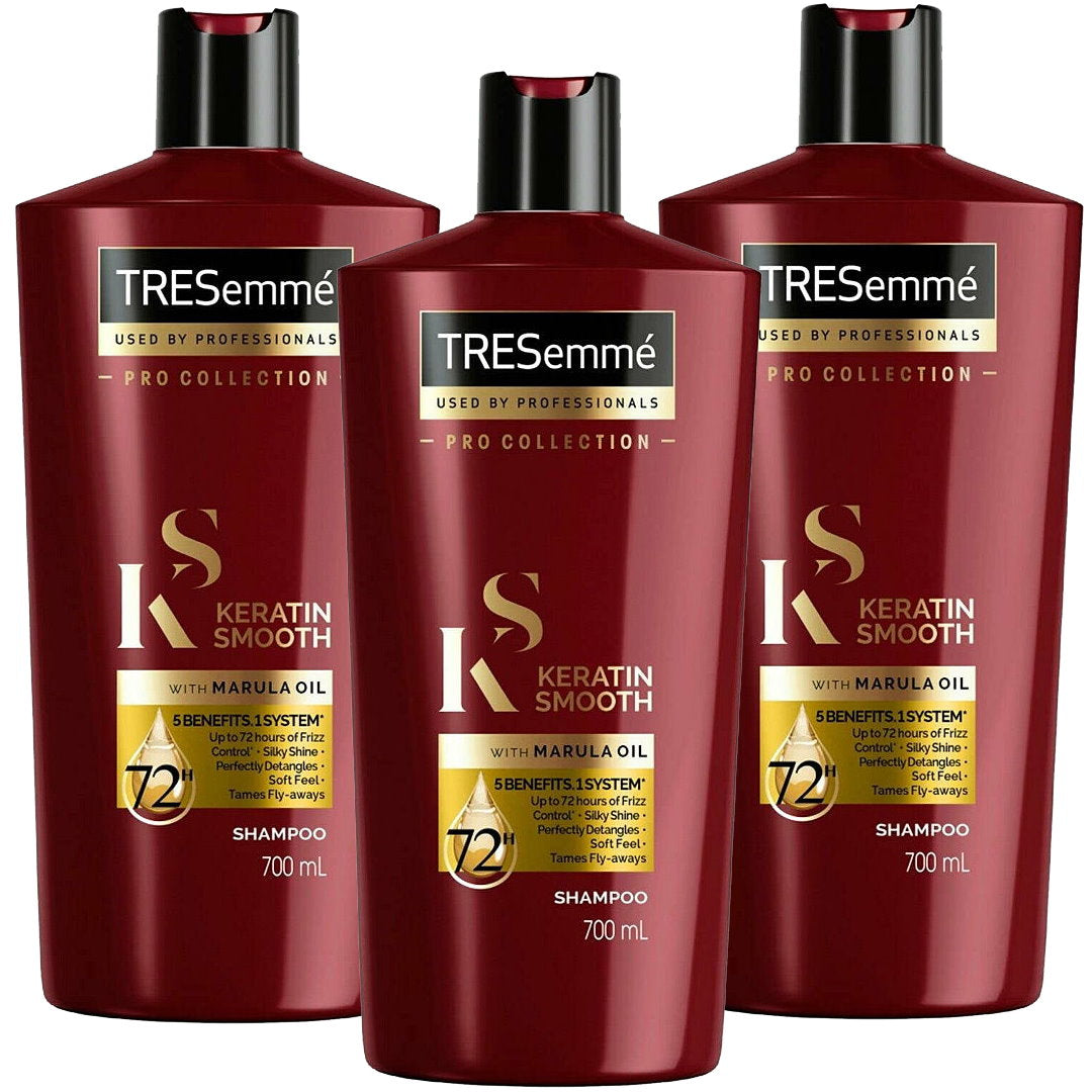 3x Tresemme Keratin Smooth with Marula Oil Shampoo 700mL