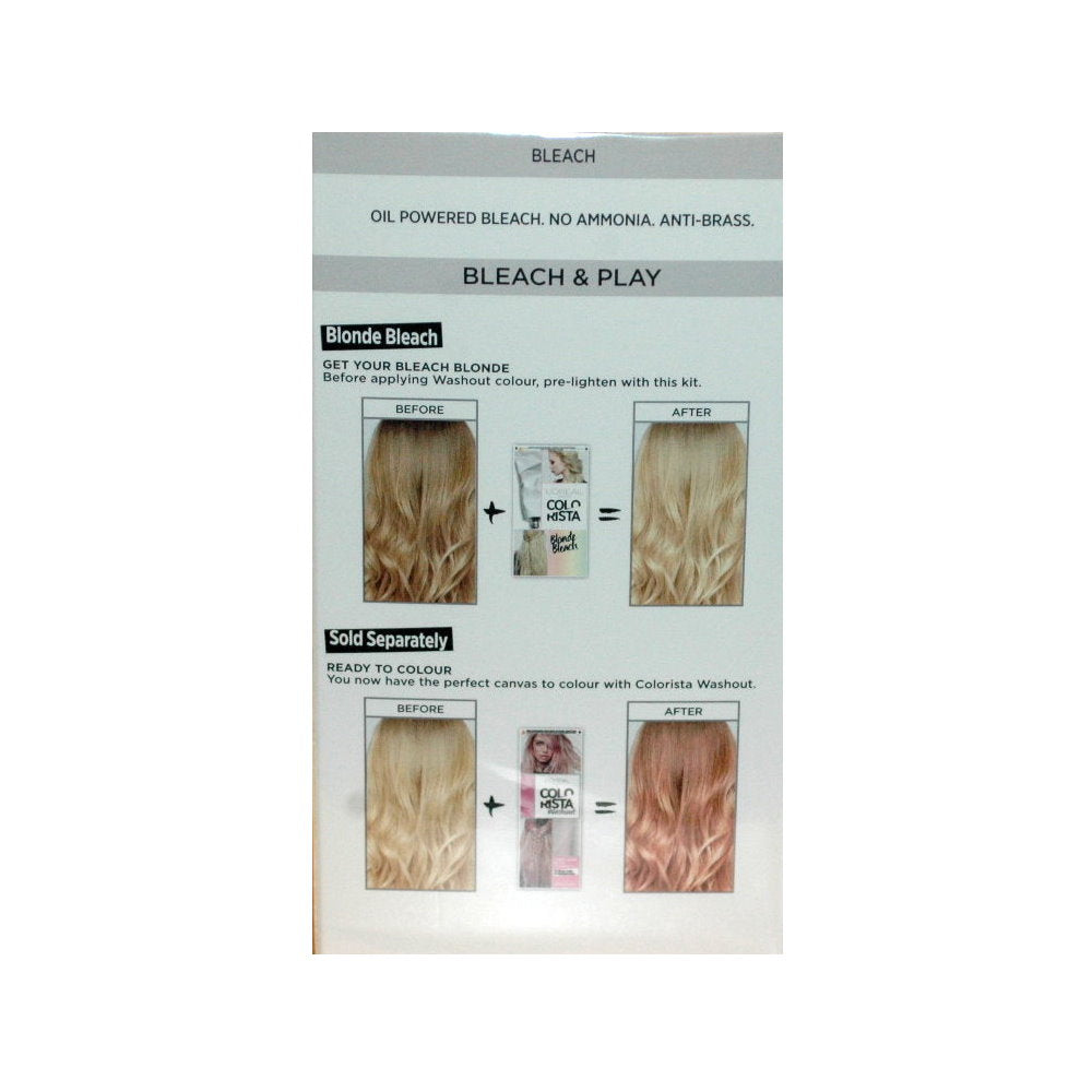 3x L'Oreal Paris Colorista Blonde Bleach Permanent Hair Colour