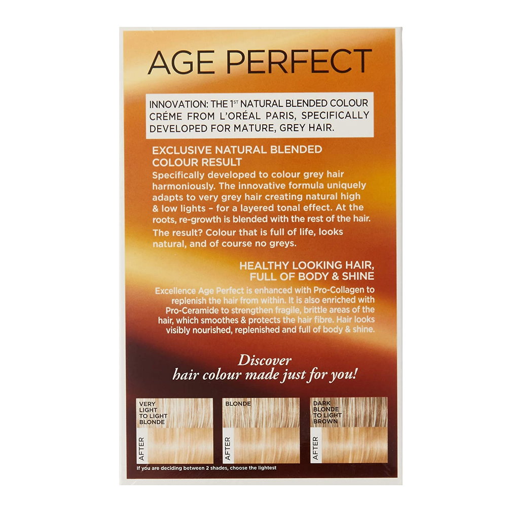 3x LOreal Excellence Age Perfect Permanent Hair Colour - 9.31 Light Sand Blonde