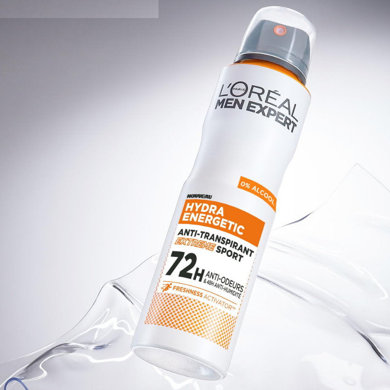 4x LOreal Men Expert Hydra Energetic Extreme Sport Anti Perspirant Deodorant 250ml