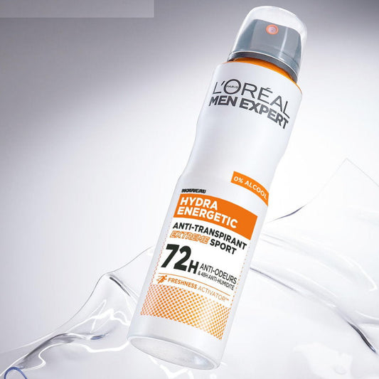 4x LOreal Men Expert Hydra Energetic Extreme Sport Anti Perspirant Deodorant 250ml