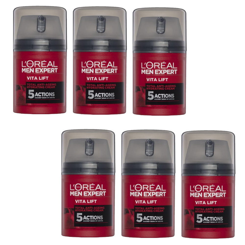 6pk LOreal Men Expert Vita Lift 5 Actions with French Vine Extract 50mL - Shop Online and Buy Now