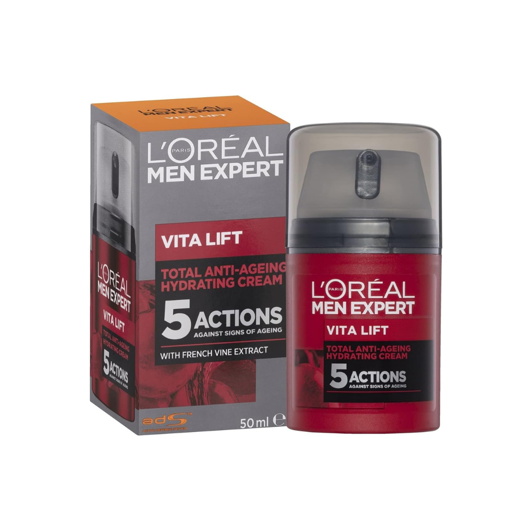 12x LOreal Men Expert Vita Lift 5 Actions with French Vine Extract 50mL - Makeup Australia