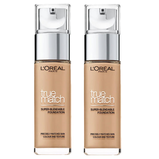 2x L'Oreal Paris True Match Super Blendable Liquid Foundation 30ml 5N Sand