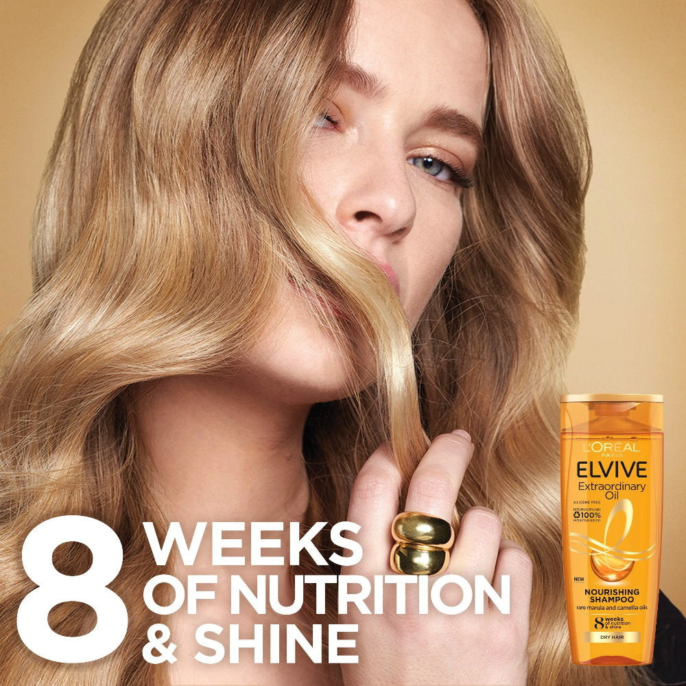 12x L’Oreal Paris Elvive Extraordinary Oil Nourishing Shampoo 300mL