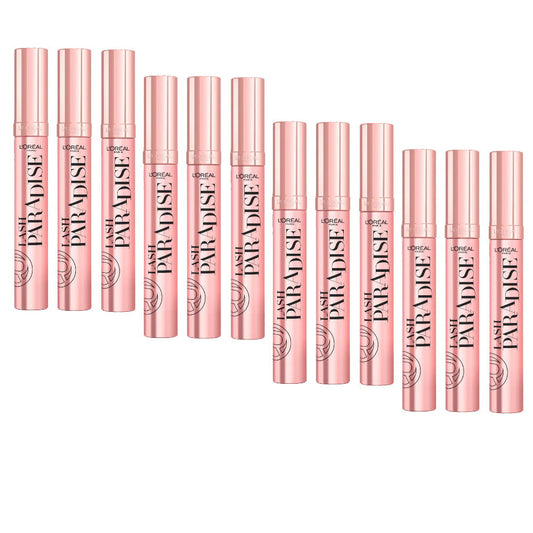 12x LOreal Paris Lash Paradise Mascara 6.4mL Black