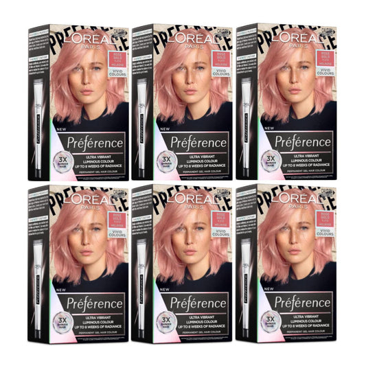 Pink Rose Hair Dye - Shop Online Makeup Warehouse - 6 x LOreal Paris Preference Vivids Permanent Hair Colour 9.213 Melrose Rose Gold