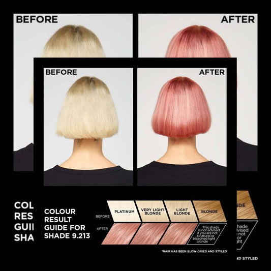 LOreal Preference Vivids Permanent Hair Colour 9.213 Rose Gold - pink