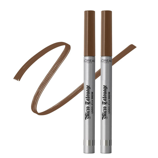 2pk LOreal Unbelieva brow Micro Tattoo Eyebrow Definer 105 Brunette - Makeup Australia Online