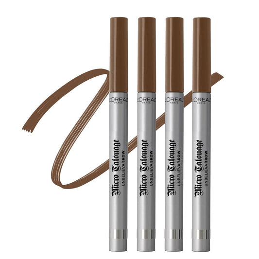 4pk LOreal Unbelievabrow Micro Tattoo Eyebrow Definer 105 Brunette - Makeup Australia Buy Now