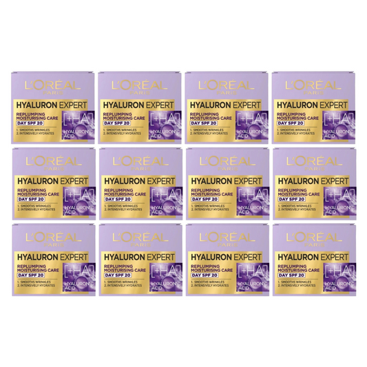12x LOreal Hyaluron Expert Replumping Moisturising Day Cream spf20 50ml
