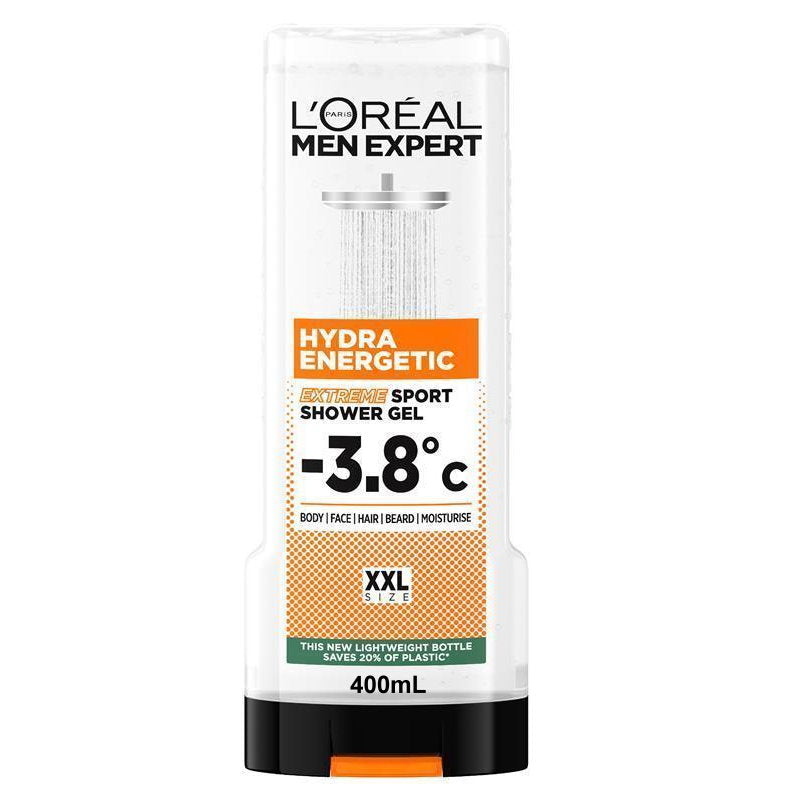 3x L'Oreal Men Expert Hydra Energetic Extreme Sport Shower Gel 400ml