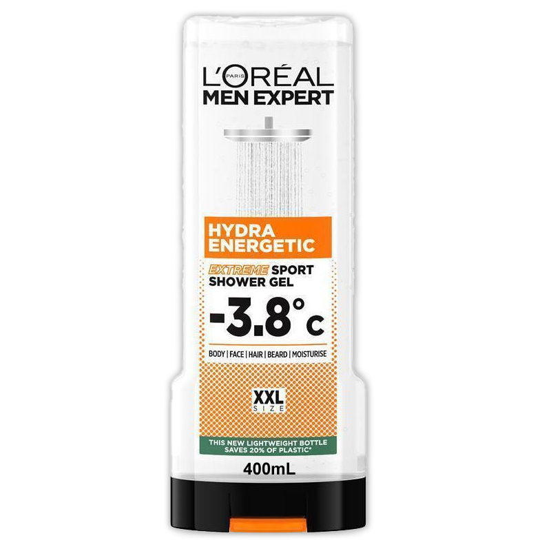 24x L'Oreal Men Expert Hydra Energetic Extreme Sport Shower Gel 400ml